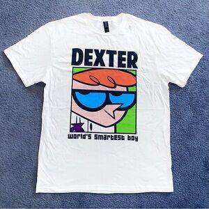 New Dexter’s Laboratory Unisex White Graphic T-shirt